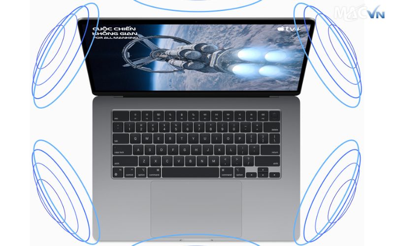 am thanh dolby atmos va camera hd 1080p cua macbook air m2 2023 Macbook Air M2 15inch 2023 - NEW Âm Thanh Dolby Atmos và Camera HD 1080p của Macbook Air M2 2023
