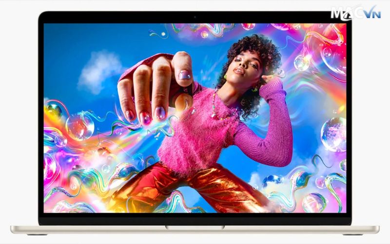 man hinh liquid retina sac net cua dong macbook air 2023 Macbook Air M2 15inch 2023 - NEW Màn Hình Liquid Retina Sắc Nét của dòng MacBook Air 2023