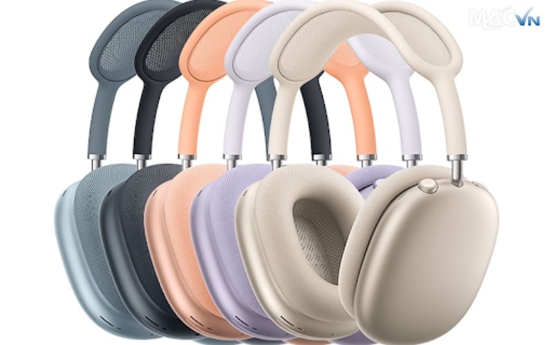 thiet ke em ai mau sac da dang cua apple airpods max 2024 Apple Airpods Max 2024 Thiết kế êm ái, màu sắc đa dạng của Apple Airpods Max 2024