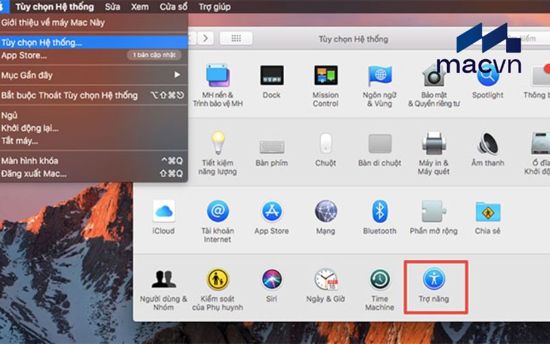 Thay đổi kích thước và màu sắc con trỏ chuột MacBook

